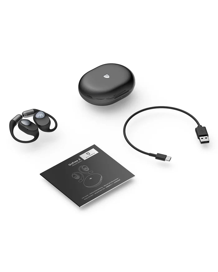 Căști Sport SoundPEATS GoFree2 – Open-Ear, Bass Puternic, 4 Microfoane ENC, Rezistență la Apă IPX5