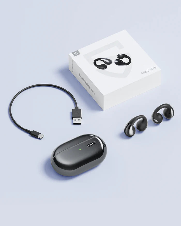 SoundPEATS PearlClip Pro – Căști Bluetooth cu Design Ergonomic, Autonomie Extinsă, Conectivitate Duală