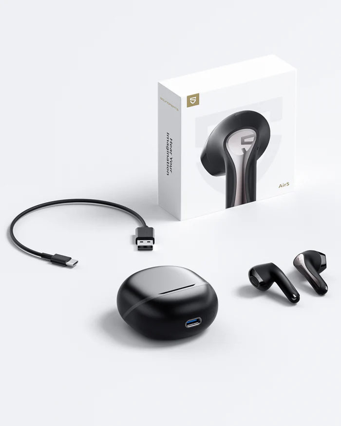 Căști Bluetooth SoundPEATS Air 5 – Sunet Hi-Res cu aptX Lossless, ANC, Bluetooth 5.4 și Autonomie de 30h