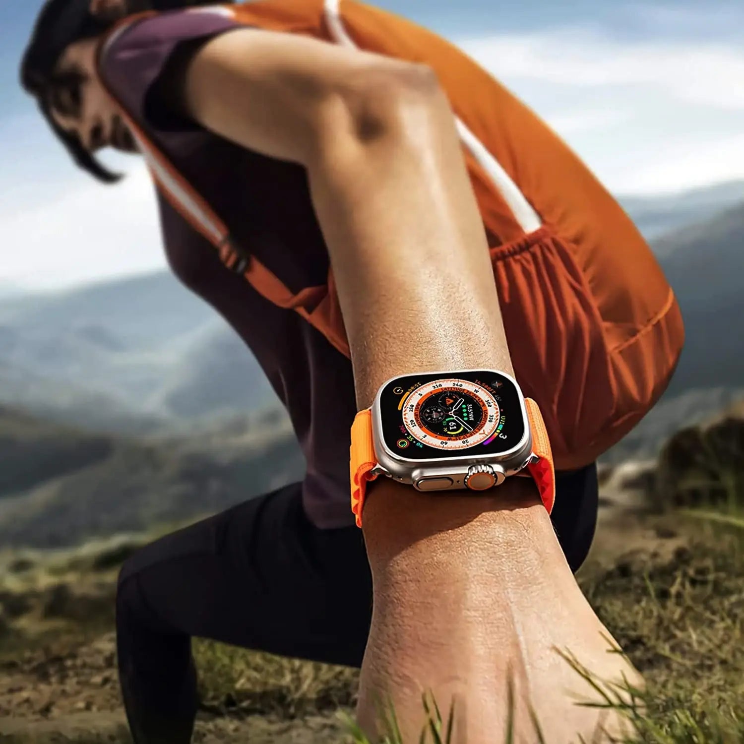 Brățară Alpine Loop din nylon pentru Apple Watch Ultra