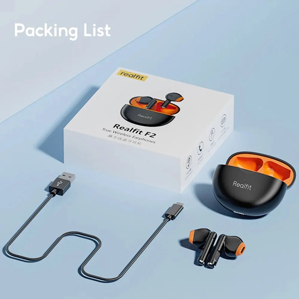 packing list Casti Bluetooth Realfit F2 TWS